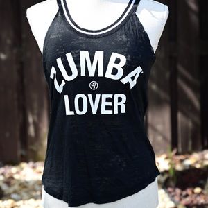 Black Cut Zumba Lover Tank